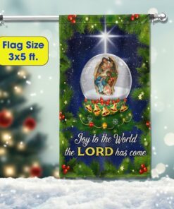 joy to the world the lord has come nativity christmas flag bnn574f 1897