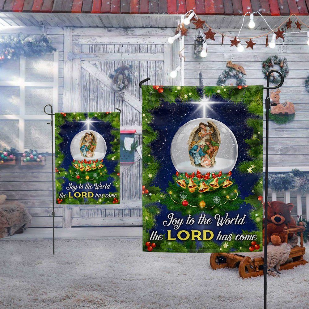 Joy To The World The Lord Has Come Nativity Christmas Flag BNN574F - Image 5