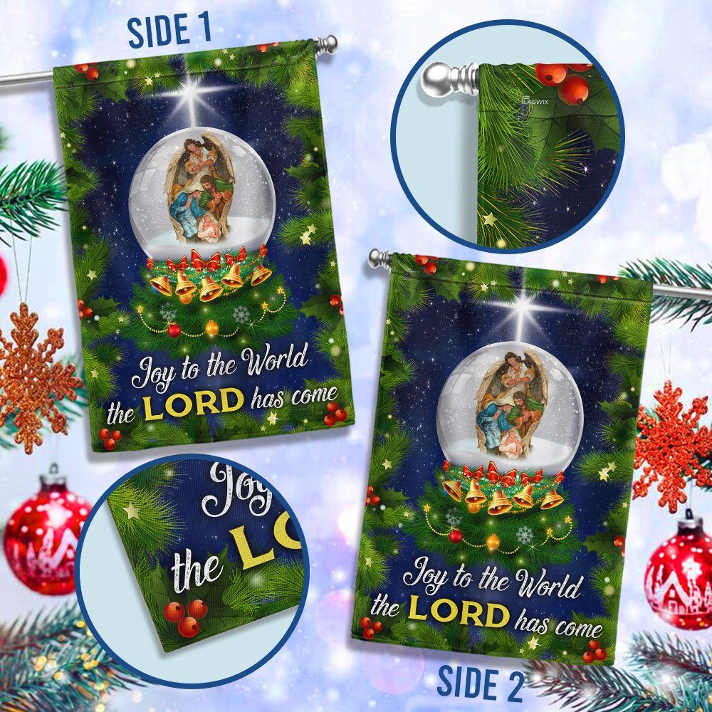 Joy To The World The Lord Has Come Nativity Christmas Flag BNN574F - Image 2