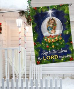 Joy To The World The Lord Has Come Nativity Christmas Flag BNN574F