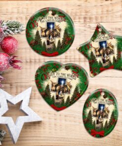 joy to the world the lord is come ceramic ornament 7550