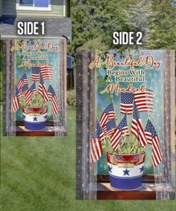 july 4th independence day flag floral house love ntb51f 3528