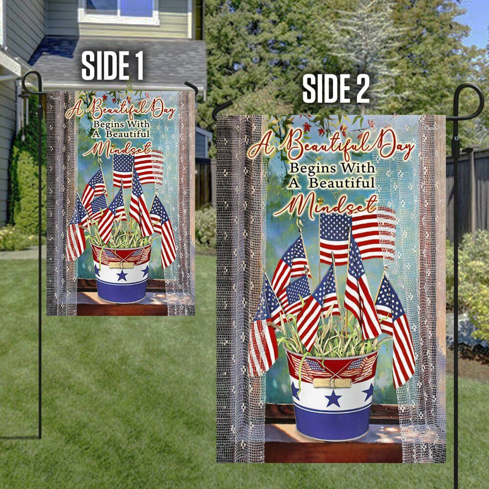 July 4th Independence Day Flag Floral House Love NTB51F - Image 6