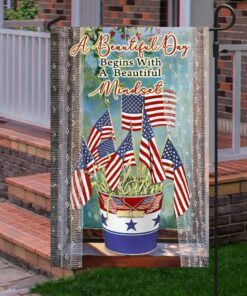 july 4th independence day flag floral house love ntb51f 6756