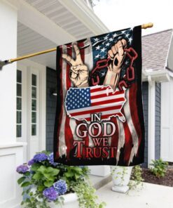 July 4th Independence Day In God We Trust Flag NTB14F