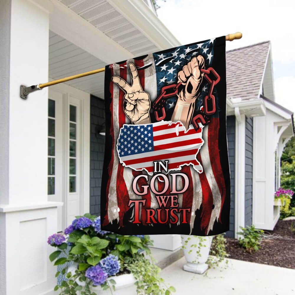 July 4th Independence Day In God We Trust Flag NTB14F