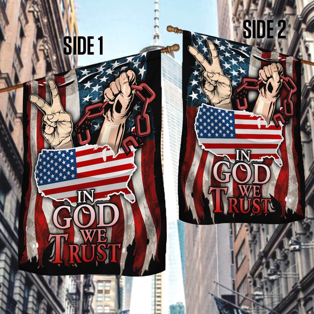 July 4th Independence Day In God We Trust Flag NTB14F - Image 3