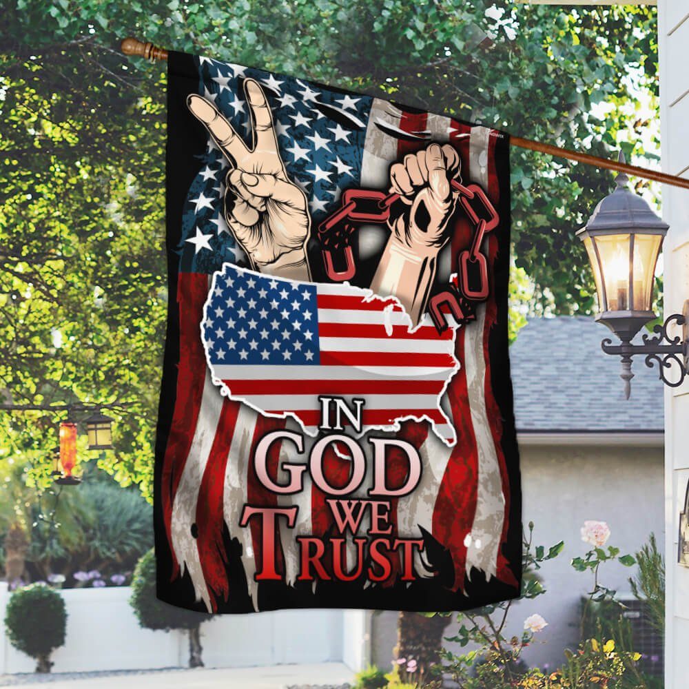 July 4th Independence Day In God We Trust Flag NTB14F - Image 2