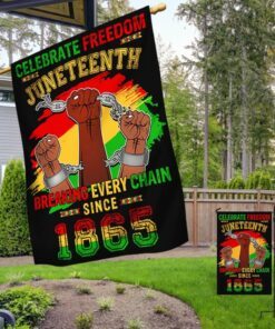 juneteenth black freedom celebration breaking every chain flag mln1402f 1197