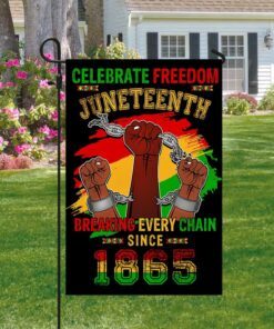 Juneteenth Black Freedom Celebration Breaking Every Chain Flag MLN1402F