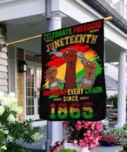 juneteenth black freedom celebration breaking every chain flag mln1402f 4678