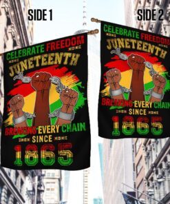 juneteenth black freedom celebration breaking every chain flag mln1402f 5484