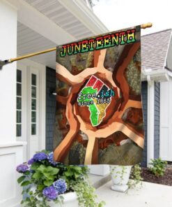 Juneteenth Black History Month Flag Strong And Brave NTB24F