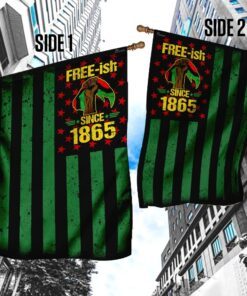 juneteenth free ish since 1865 flag 4853