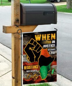 juneteenth when in justice becomes law flag 6627