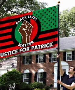 justice for patrick lyoya black lives matter african american grommet flag tqn53gf 7933