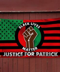 justice for patrick lyoya black lives matter african american grommet flag tqn53gf 8009