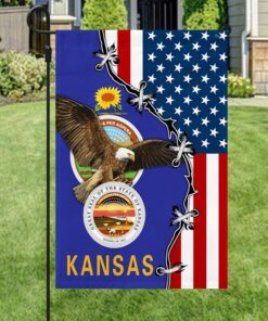 kansas eagle american flag mln317f 4355