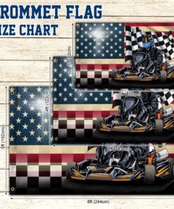 kart racing american grommet flag bnn389gf 3882