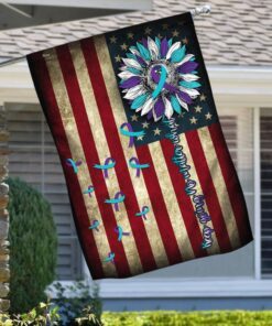 Keep Going No Matter What. Suicide Prevention Awareness Flag ANL120F