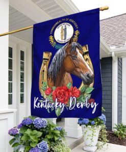 Kentucky Derby Horse Flag TQN1173F - Flagwix