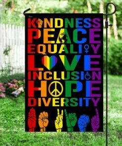 kindness peace equality love inclusion hope diversity flag bnn345f 8339