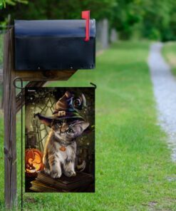 kitten halloween flag 2868