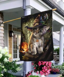 Kitten Halloween Flag