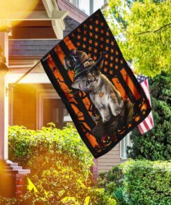 kitten halloween flag 7944