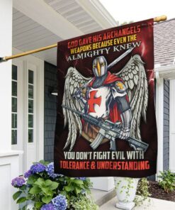 Knight Templar Flag God Gave His Archangels W.e.a.p.o.n.s DDH2897F
