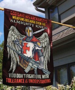 knight templar flag god gave his archangels w.e.a.p.o.n.s ddh2897f 8724