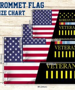 korean war veterans grommet flag trl1483gf 1515