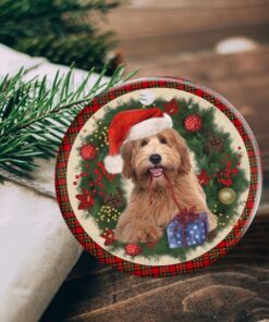 labradoodle ceramic ornament dog lover christmas ornament qtr321ov4 1935