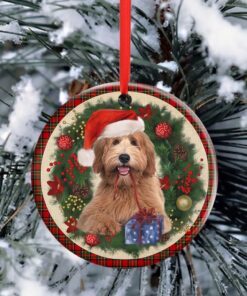 labradoodle ceramic ornament dog lover christmas ornament qtr321ov4 2890