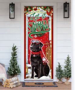 Labrador Retriever. Let It Snow Door Cover