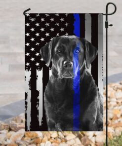 labrador retriever. police dog. k9 flag 6537
