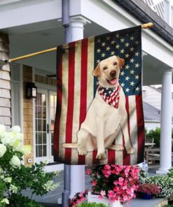 Labrador Retriever American Flag
