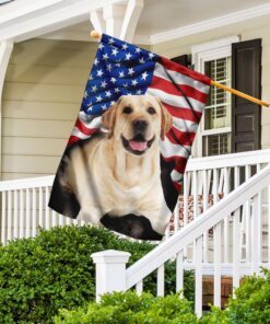 Labrador Retriever American Flag