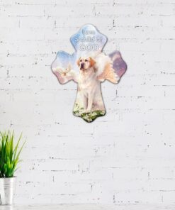 labrador retriever dog hanging metal sign child of god ntb339ms 5854