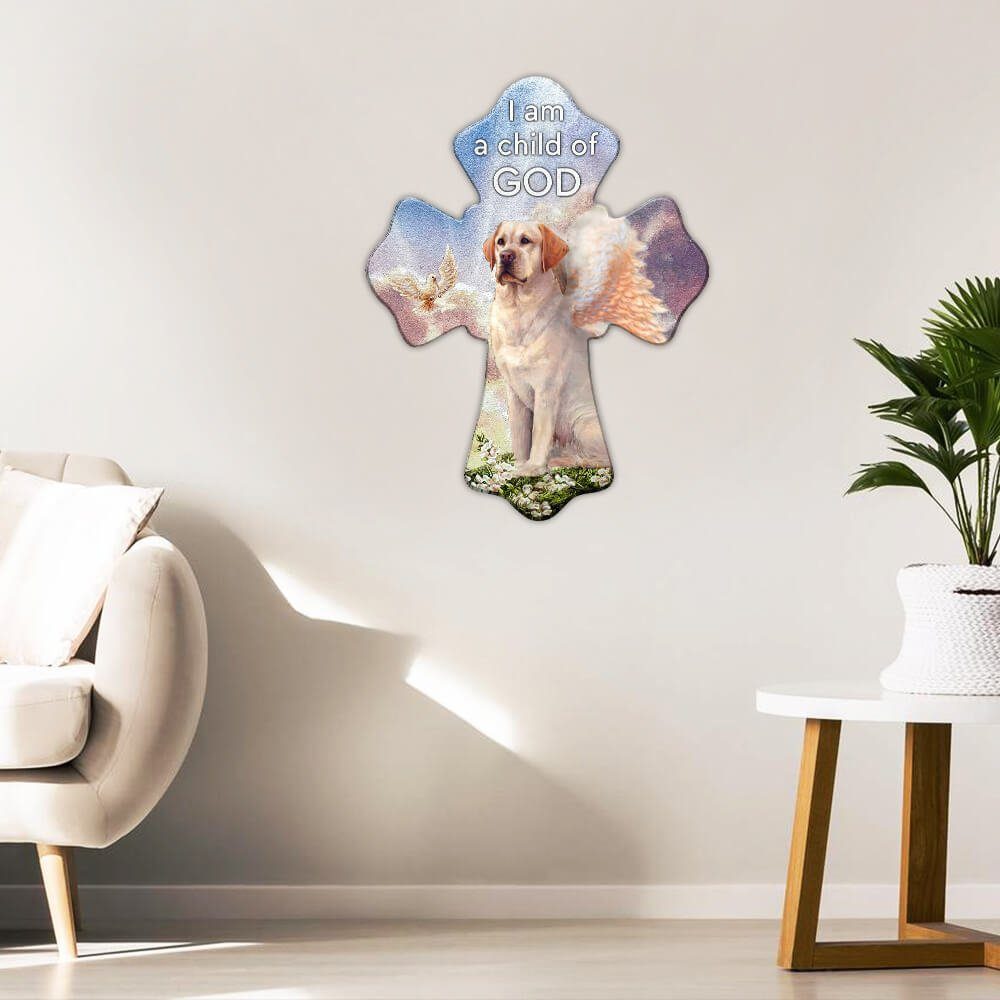Labrador Retriever Dog Hanging Metal Sign Child Of God NTB339MS