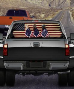 labrador retriever dogs american patriot rear window decal bnl40cdv35 2938