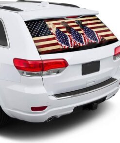 labrador retriever dogs american patriot rear window decal bnl40cdv35 6379
