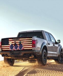 labrador retriever dogs american patriot truck tailgate decal sticker wrap bnl40tdv35 4602