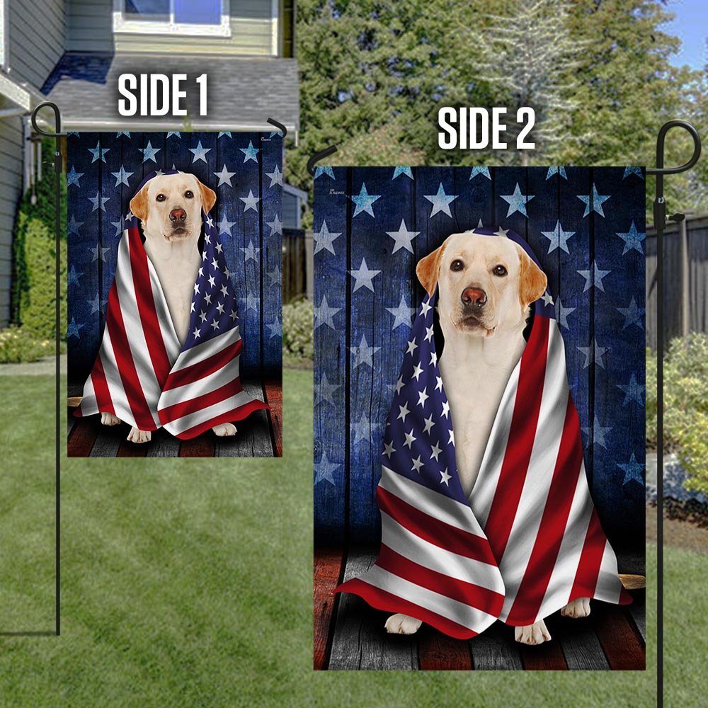 Labrador Retriever Flag Patriotic Dog Wrapped In Glory BNN40F - Image 6
