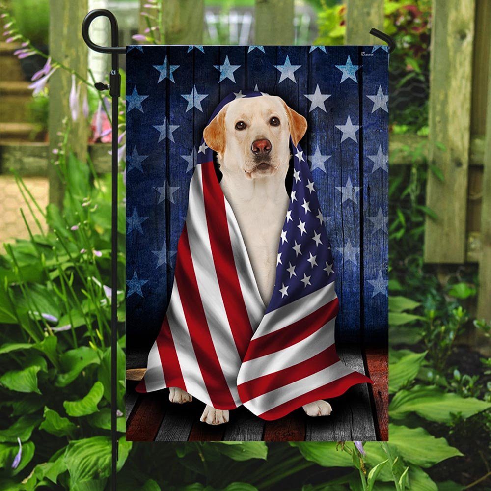 Labrador Retriever Flag Patriotic Dog Wrapped In Glory BNN40F - Image 5