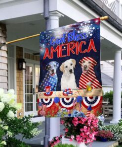 Labrador Retriever Happy July 4th Flag God Bless America MLN53F