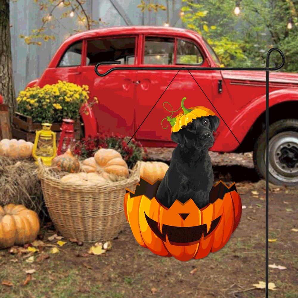 Labrador Retriever Metal Sign Halloween Garden Sign Decoration QNK11MS - Image 5