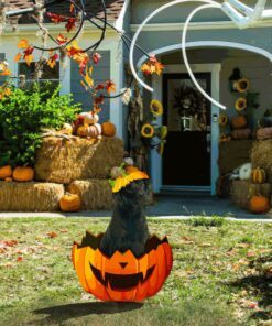 labrador retriever metal sign halloween garden sign decoration qnk11ms 3391
