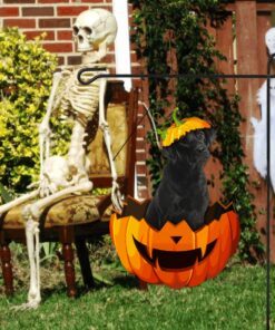 labrador retriever metal sign halloween garden sign decoration qnk11ms 3990