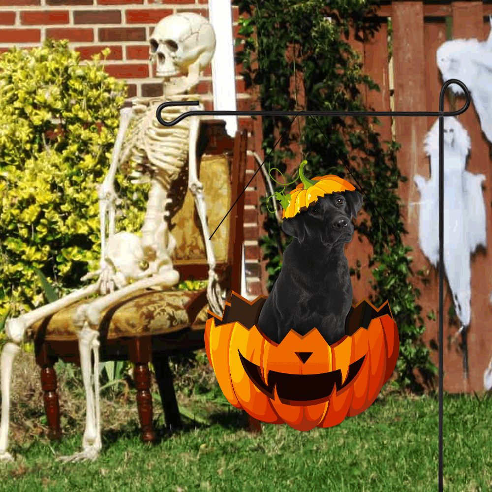 Labrador Retriever Metal Sign Halloween Garden Sign Decoration QNK11MS - Image 6